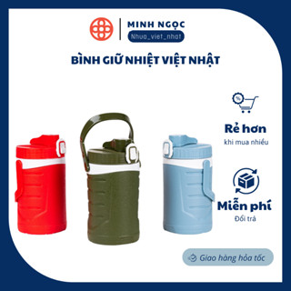 Bình giữ nhiệt VIỆT NHẬT siêu bền đẹp tiện lợi ủ nóng lạnh chất lượng cao dung tích 1L, 2L, 3L
