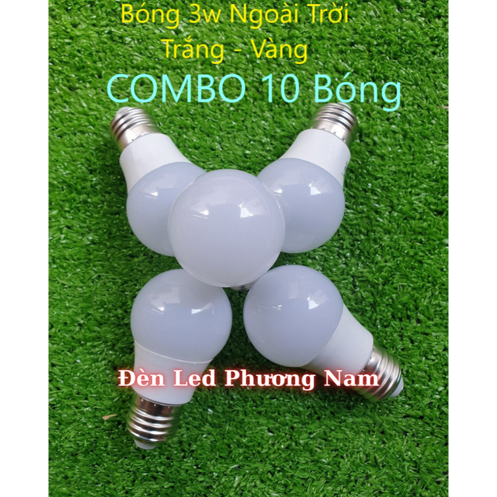 Bóng Đèn Ngoài Trời 3w [COMBO 10]