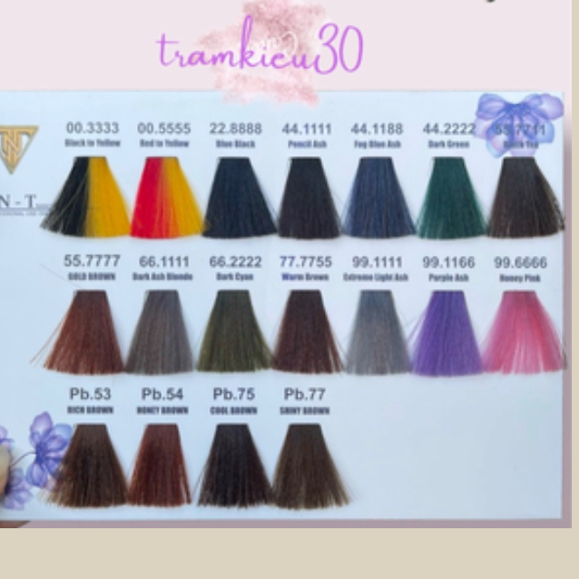 Thuốc nhuộm TNT màu thời trang ko tẩy 100ml
