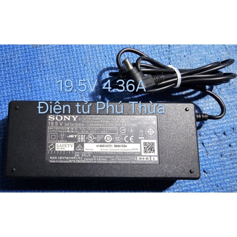 Adapter cục nguon Tv Sony các dòng tv: 32 - 40 - 42 - 43 - 49 - 50 - 55 inch, nguyên zin, hoạt động tốt