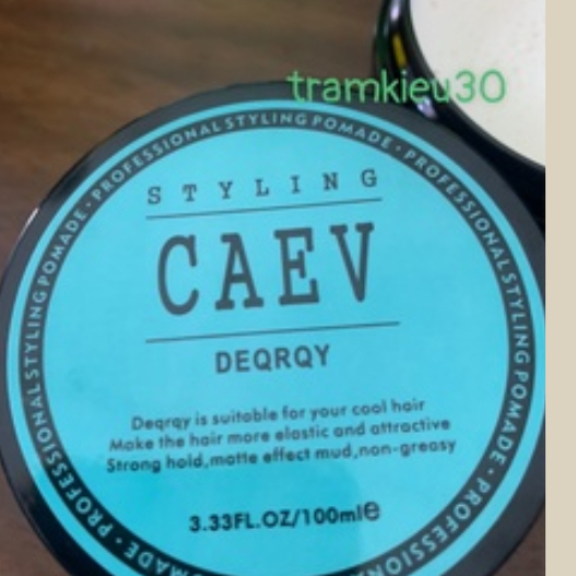 Sáp vuốt tóc nam mờ caev 100ml