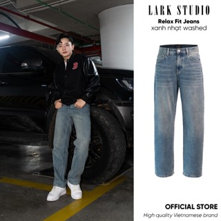 Quần jeans suông nam LarkStudio Relaxed Fit Jeans dáng ống đứng, ống suông rộng nhẹ thoải mái