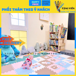 Thảm xốp ghép (miếng lẻ) [Không mùi cao cấp DUMBO MAT - PASTEL xuất Âu] 32x32x1 cm