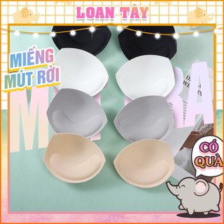 Miếng Mút Rời Dáng Chiếc Lá 2 Mảnh Cho Áo Bra Thiết Kế 3D Nâng Ngực L2575