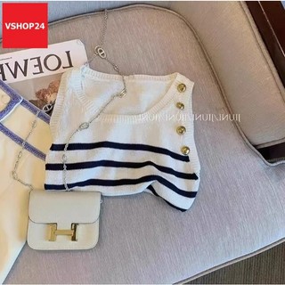 Áo len nữ cao cấp sọc ngang Dior ALE03 (Code: ALE03)