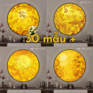 (Giá xưởng) Đèn Hào Quang in Trúc Chỉ Treo Phòng Thờ, Trang Trí Tượng Phật, Decor phòng thờ