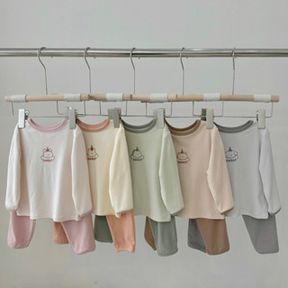 Bộ Thu Đông Embes, Bộ Quần Áo Dài Tay Chất Cotton Thun Mềm Mịn Cho Bé Gái 8kg đến 18kg