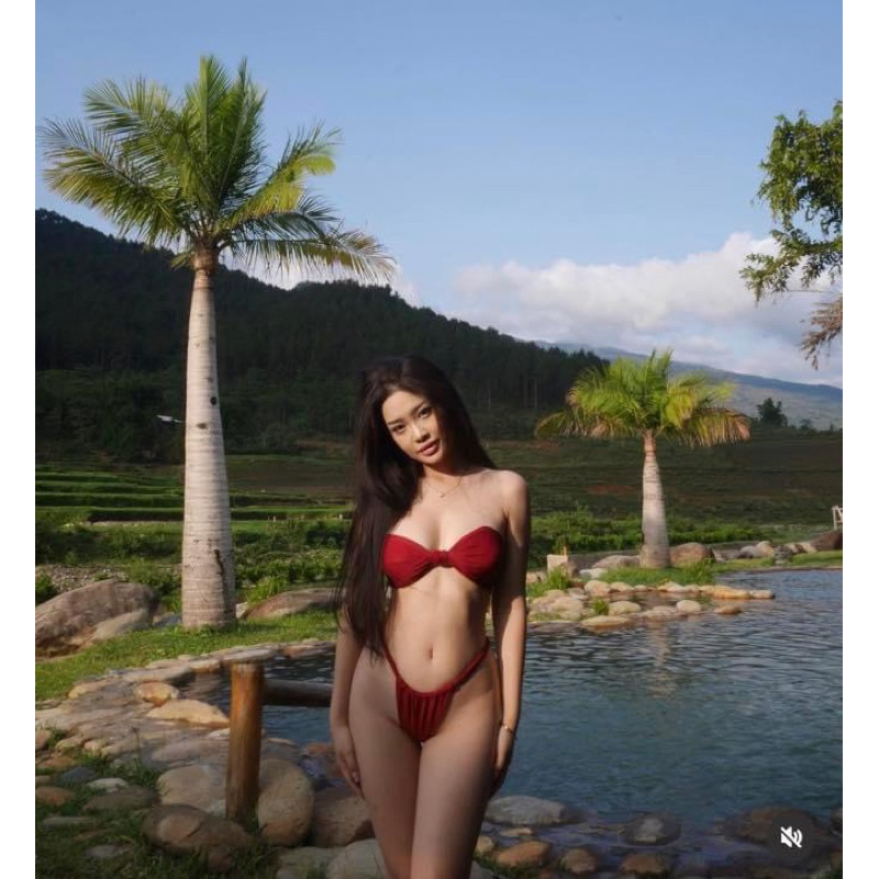 Bikini 2 mảnh phối nơ ngực sexy nhiều màu kèm ảnh thật | BigBuy360 - bigbuy360.vn