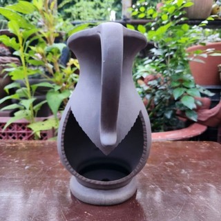 Chậu đất nung - Chậu bình sữa xẻ đặc biệt