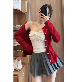 Áo khoác cardigan trơn  len tăm 15 màu peonyb - Khoát mùa thu đông kiểu dáng bánh bèo tiểu thư hotgirl đẹp - ACD004