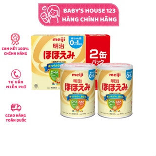 COMBO 2 HỘP SỮA MEIJI SỐ 0/ MEIJI 0-1 NỘI ĐỊA NHẬT BẢN - HỘP 800gr x 2