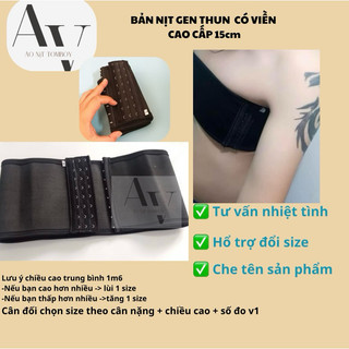 BẢN NỊT TOMBOY(CÓ VIỀN) GEN THUN CAO CẤP 15cm NỊT PHẲNG, BÓ SÁT