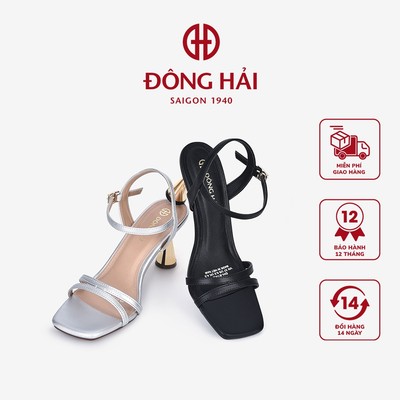 Giày Sandal Cao Gót Đông Hải Quai Đôi Mảnh Gót 8Cm - S81R2