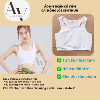 ÁO NỊT TOMBOY NGẮN CÓ VIỀN GÀI HÔNG NỊT BÓ SÁT, kiểu dáng thể thao