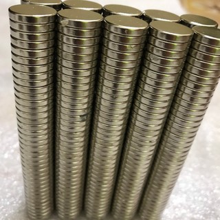 Nam châm viên 15x1.5mm( trắng) set ( 10 viên )