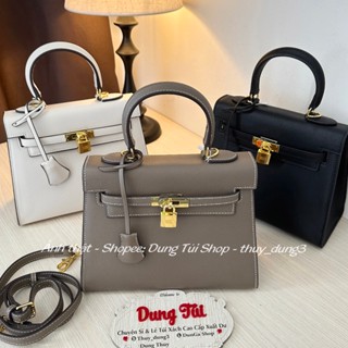 Túi nữ quai xách + dây đeo chéo size 25 TAG VÀNG chất da dày dặn đầy đủ phụ kiện ổ khóa full màu