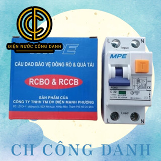  CB chống giật quá tải MPE 40A 32A Aptomat chống giật Cầu dao chống rò dòng RCBO30 232 