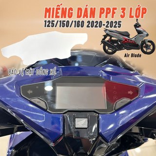 Miếng dán PPF cao cấp 3 lớp bảo vệ mặt Đồng Hồ xe Air Blade 125/150/160 2020-2025 (Đủ dụng cụ để dán)