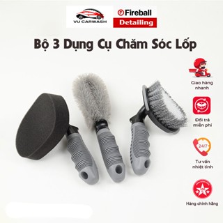  Combo Chổi Chăm Sóc Lốp Ô tô Xe Máy - Chổi Cọ Lazang Cọ Lốp Đánh Bóng Lốp Tiện Dụng 