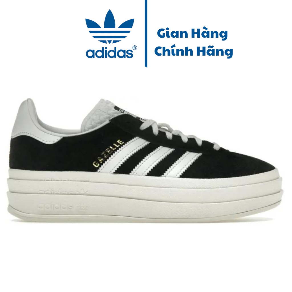 [ CHÍNH HÃNG ] Giày Adidas Gazelle Bold 'Black White' HQ6912