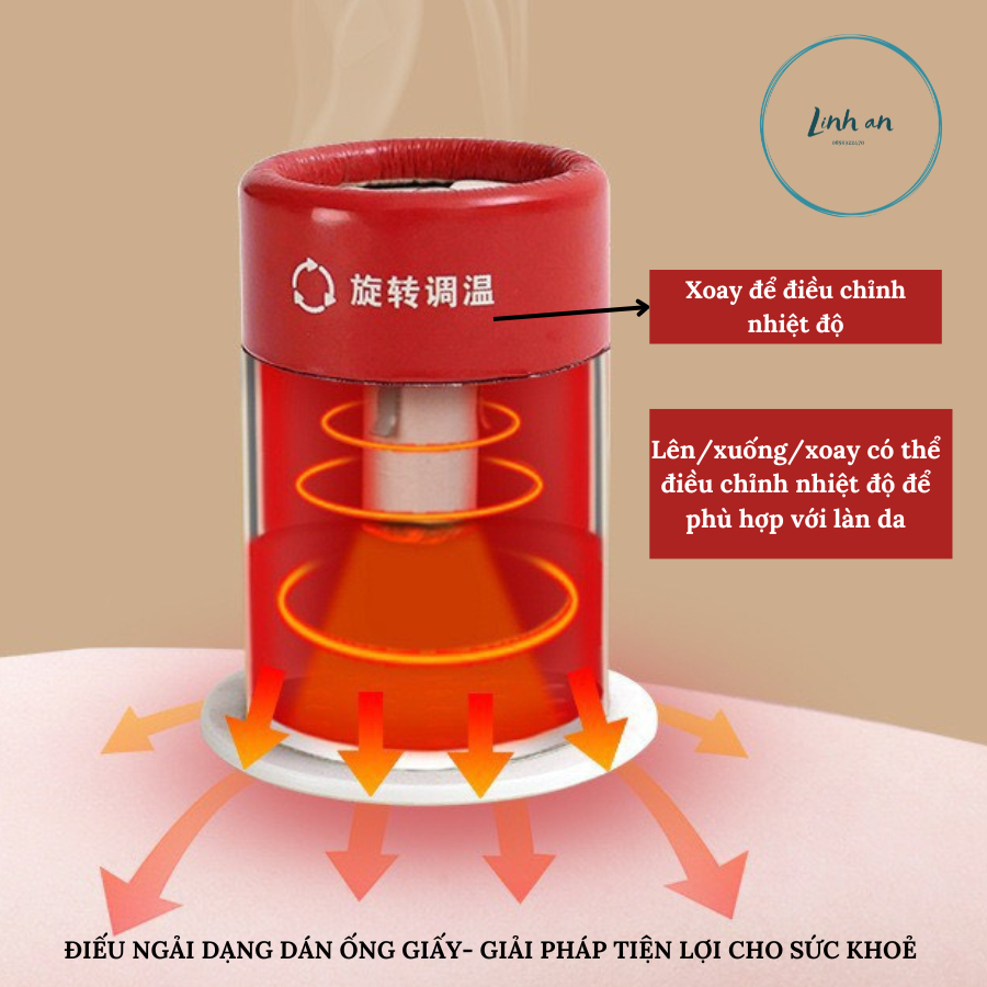 01 Điếu xông ngải dạng dán ống giấy – Hộp xông ngải giấy/xông ngải cứu điếu hơ/điếu ngải diện chẩn