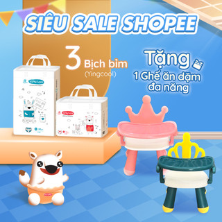 Bỉm Yingcool full size - combo mua 3 bịch Tặng 1 Ghế ăn dặm đa năng