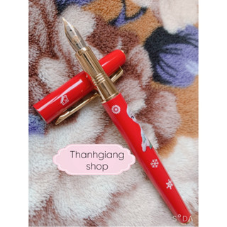 Bút Mực Luyện Viết Chữ Đẹp Trạng Nguyên 46 Ngòi Mài Hoa Vàng, Bút Máy Có Piston Bơm Mực Tặng Kèm Ống Mực