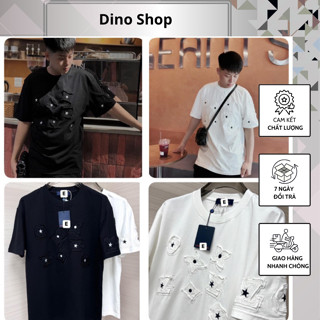 Áo Phông Nam Eo Vì Thêu Hoạ Tiết Ngôi Sao - Áo Thun Nam Nữ Lờ Vê Thêu Cao Cấp