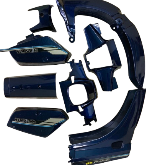 (TẶNG TEM ) Bộ dàn áo xe Cub 82 - màu  XANH TÍM