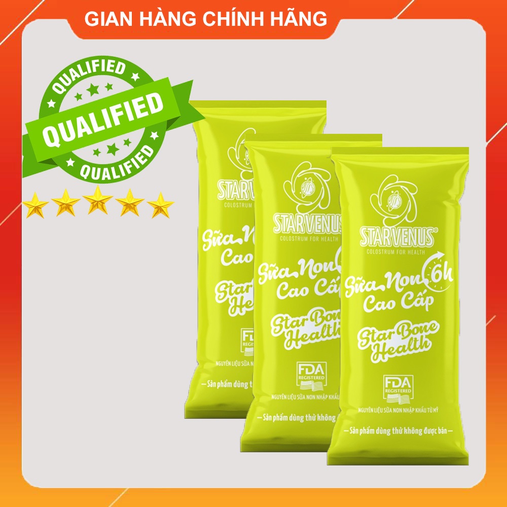 Sữa Non 6H Cao Cấp 12g - Bổ Sung Kháng Thể Sữa Non - Bổ Sung Calci, Collagen Thủy Phân - Ngăn Ngừa L