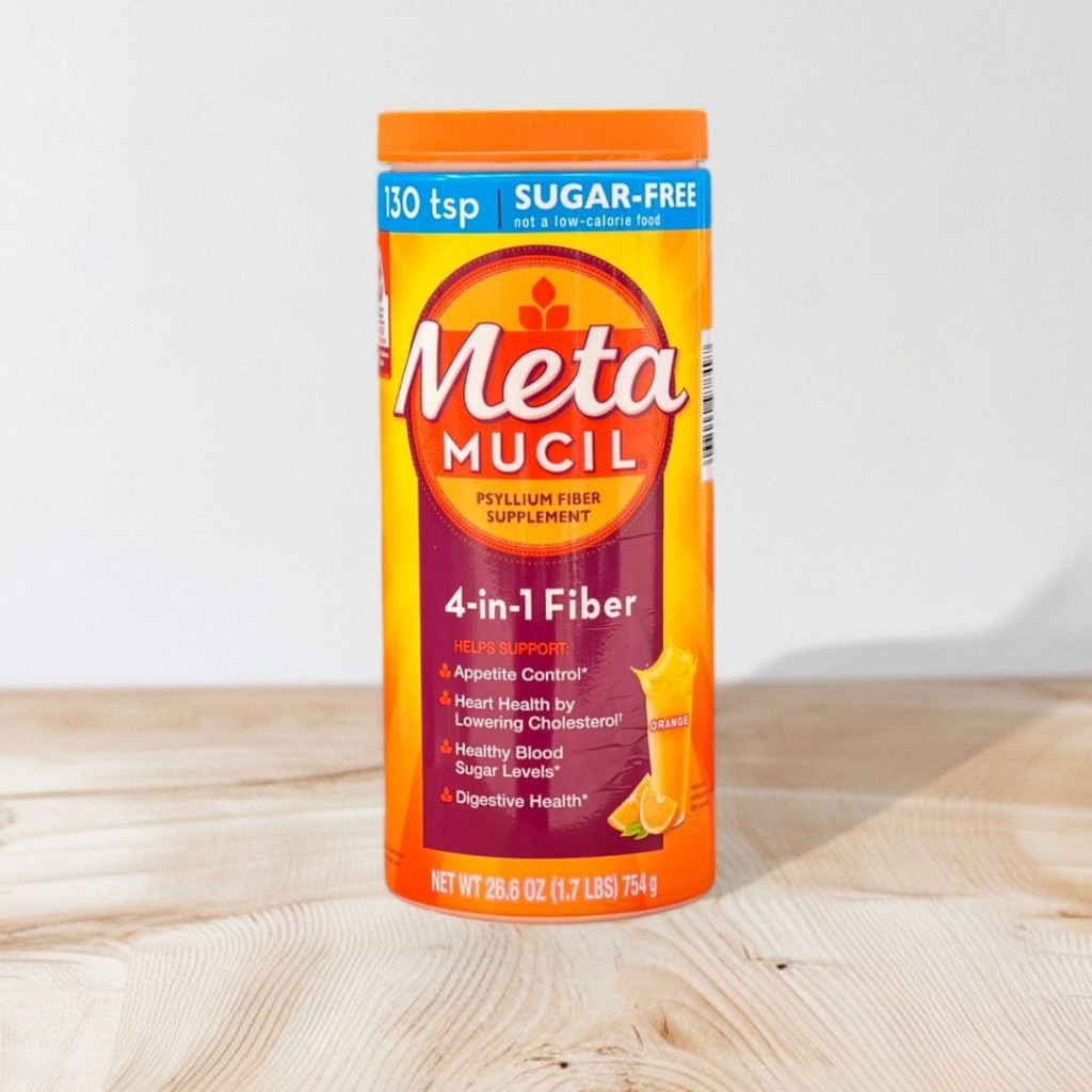 Bột cam bổ sung chất xơ vị cam real sugar Metamucil 754g hàng Mỹ