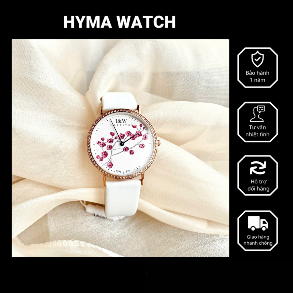 Đồng hồ Nữ cao cấp IW-3002L kính sapphire Bảo hành 2 năm Hyma Watch