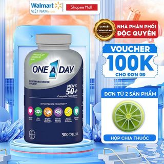 Vitamin tổng hợp nam trên 50 tuổi One a day men 50+ bổ sung vitamin tổng hợp, khoáng chất, phục hồi sức khỏe của nam 50+