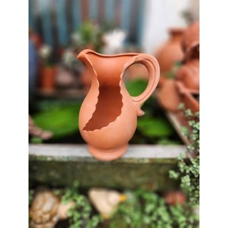 Chậu đất nung - chậu bình sữa xẻ (mới) cao 24cm
