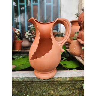 Chậu đất nung - chậu bình sữa xẻ (mới) cao 24cm