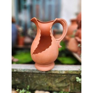 Chậu đất nung - chậu bình sữa xẻ (mới) cao 24cm