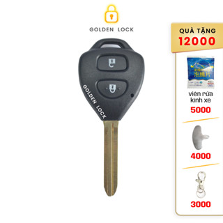 Vỏ chìa khoá xe Toyota Vios E 2 nút đời 2005-2013
