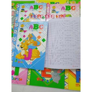 Combo 5 Tập Vở Học Sinh ABC Hòa Bình loại 4 ô ly và 5 ô ly - 96 Trang - Định Lượng 80gsm