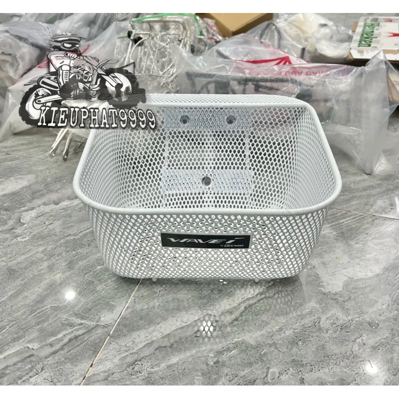 Rổ Wave Thái Trắng 2 Lỗ trên Wave alfa 2006->2016, Rs,Ws 110