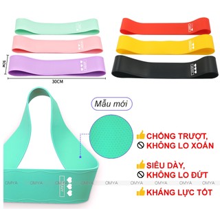  Dây kháng lực tập gym cao su dây tập mông đùi dây miniband 