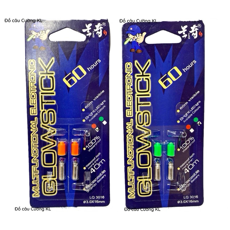 Đèn led câu cá 60h bóng xanh và đỏ