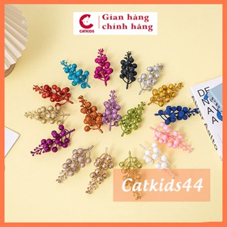 Cành quả sung nhũ kim tuyến trang trí oản, tháp bánh nước , set phụ kiện tài lộc Oản, giỏ hoa quà Noel TT18