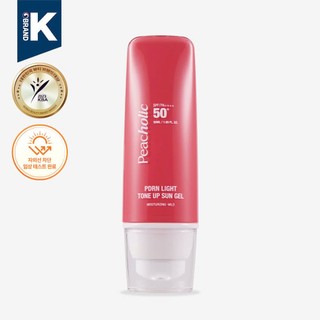 H48_ Kem chống nắng nâng tone PDRN  Peacholic PDRN Light tone up sun gel SPF 50+/PA++++