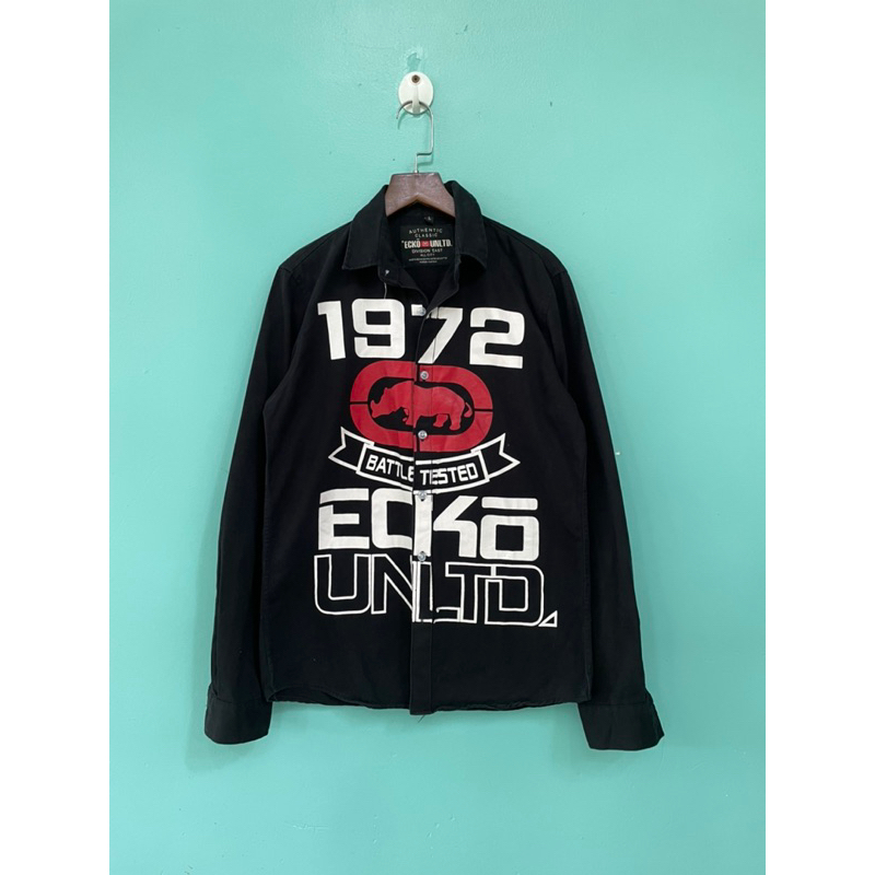 Áo sơ mi Nam Ecko màu đen 2hand phong cách size M