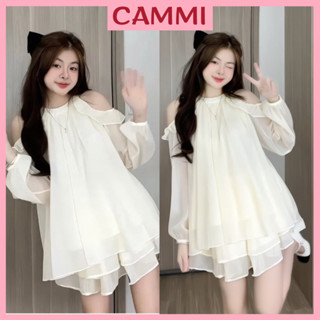 Sét áo trễ vai vải Voan tơ,set Gồm Áo Babydoll trễ vai và quần short,áo trễ vai nữ HB335