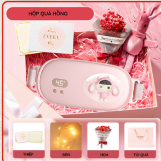 Đai đeo massage chườm ấm giảm đau bụng kinh nguyệt làm ấm bụng tử cung cho phụ nữ quà tặng bạn nữ