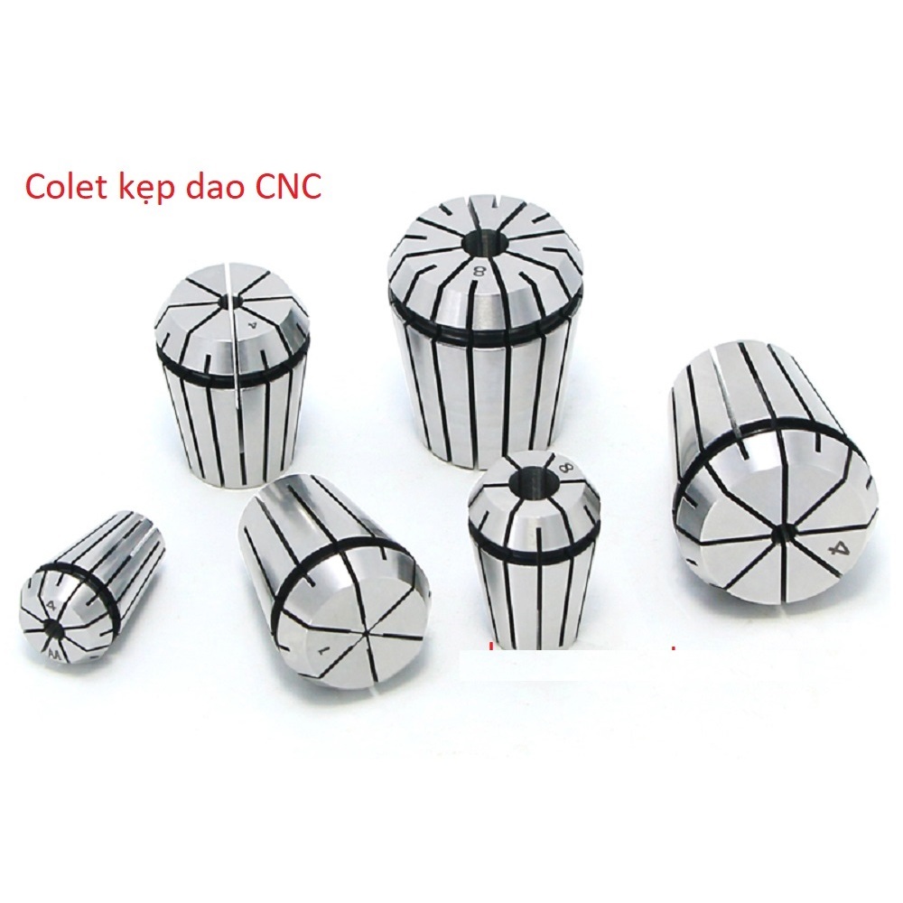 Colet kẹp dao CNC tự chọn kích thước (dùng cho đầu ER11/ER16/ER20) - Đầu siết mũi dao ER11/ER16/ER20