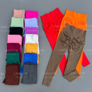 Quần tập gym,yoga, Quần dài Mitao chun mông lưng cao,chun V cao cấp