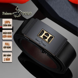  Thắt lưng nam cao cấp FaiaoePOLO chất liệu da bò Full hộp đựng + túi xách  POLO 23 