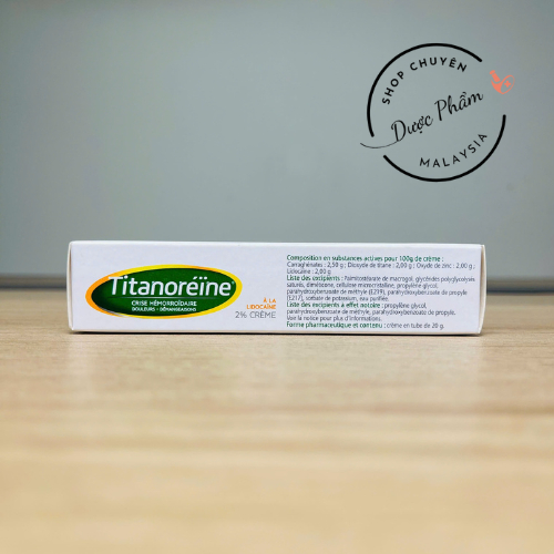 Kem Bôi Trĩ Pháp Titanoreine 20 Gam  [CHÍNH HÃNG - MEDICINE MALAI]